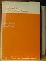 Sociolinguistics in Cross-Cultural Analysis B000GR3YLE Book Cover