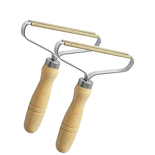 Portable Lint Remover, Uproot Lint Cleaner Pro Tool, Lint Rollers, Manual Clothes Fuzz Shaver, Pet Hair Remover, for Removing Lint Dust in Clothes, Carpet, Curtains, Blankets, Furniture (2Pack)