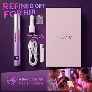 Beanify Nose & Ear Hair Trimmer with LED Display for Men and Women, 2026 USB Rechargeable Facial Trimmer Clipper for Easy Cleansing, Portable Painless Grooming Kit, Gift Box Included,Pink — photo 6 of 6