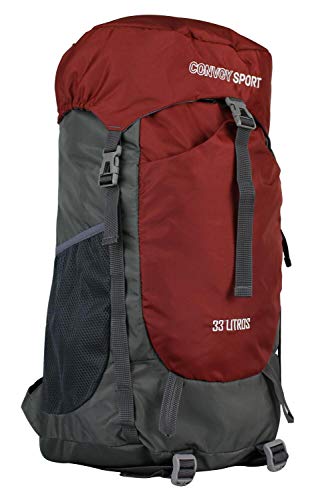 MOCHILA 33L RESISTENTE IMPERMEÁVEL TRILHA PESCA VIAGEM CAMPING MOTOBOY Cor:Vermelho