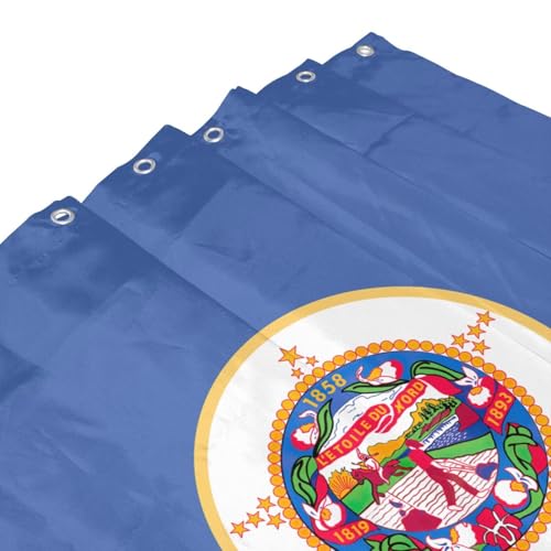 Rideau de douche Minnesota en polyester 183x183 cm avec 12 oeillets - 6