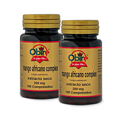 Obire | Mango Africano (Complex) 200 Mg | Extracto Seco 100 Comprimidos (Pack 2 Unidades)