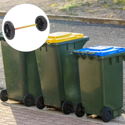 Ruedas de goma para sustituir piezas rotas en cubos de basura de 120l 7
