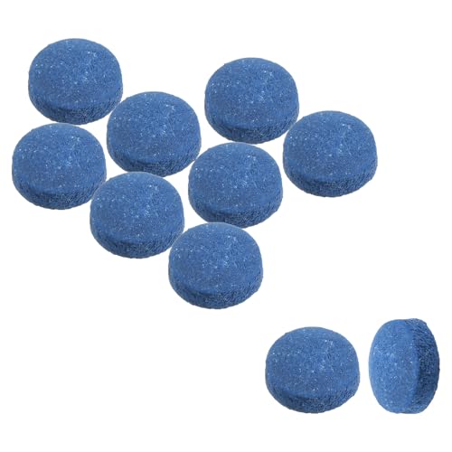 PATIKIL 10mm Dia Punta Stecca Biliardo, 10pz Punte per Stecche Biliardo, Punte Ricambio per Stecche Biliardo, Punte per Stecche Biliardo, Blu