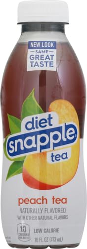 Image of Snapple Diet Iced Tea, Peach, 16 fl oz (Pack of 6)