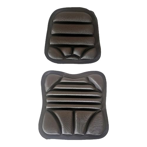 Coussin de siège moto respirant en coton avec housse absorbeur de chocs 2 pièces