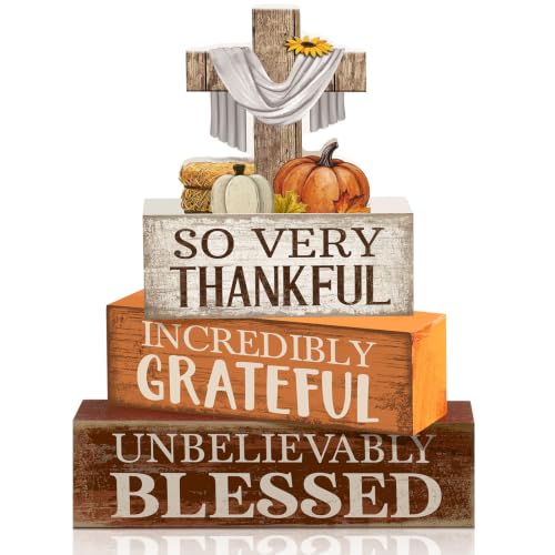 Moucuny 4-Piece Cross Stacked Signs