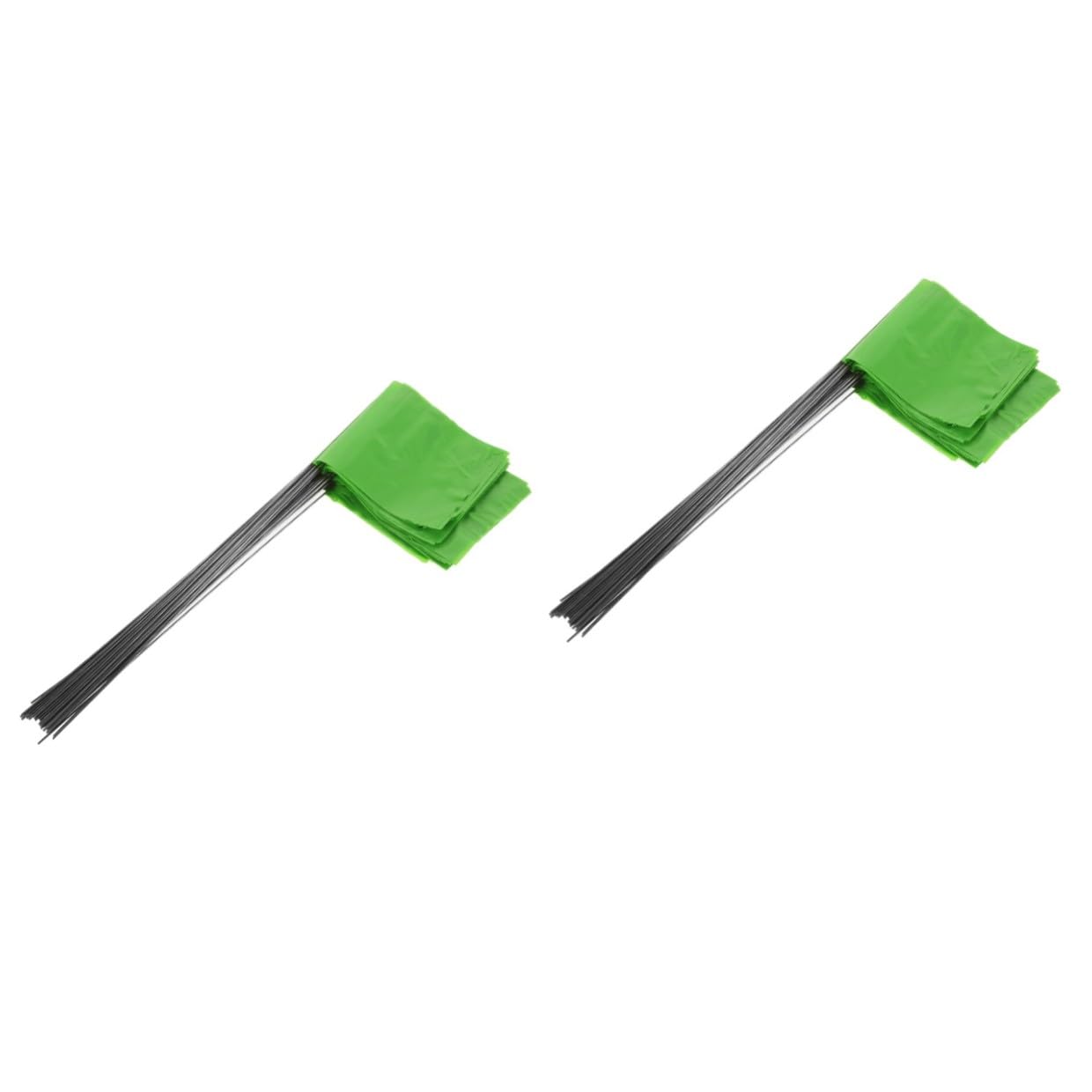 2 Set Bandierine in Poliestere Segnalazione Terreno Per Irrigazione E Marcatura Piccole Bandiere Resistenti E Visibili Per Esterni Per Giardinaggio E Allaperto 50 * 2