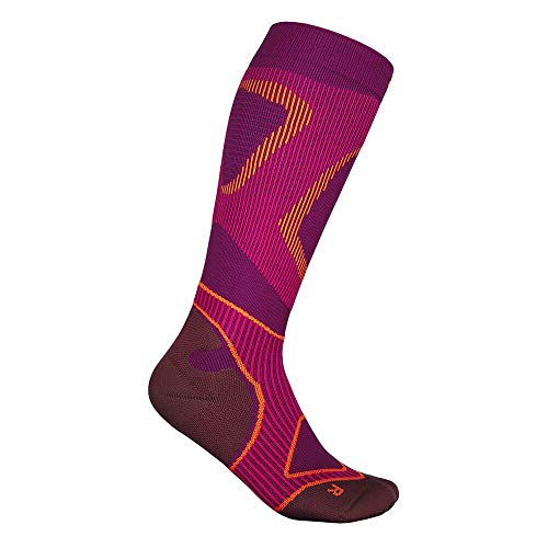 BAUERFEIND Laufsocken Run Performance Compression Socks, 1 Paar Sportsocken für Laufen & Fitness, Kniestrümpfe für Damen mit Targeted Compression Zone
