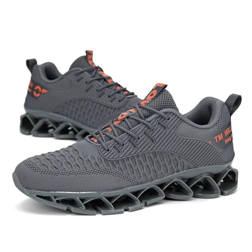 Image of Vooncosir Men's Fashion Sneakers Breathable Mesh Running Shoes Blade Non Slip Soft Sole Casual Athletic Walking Shoes