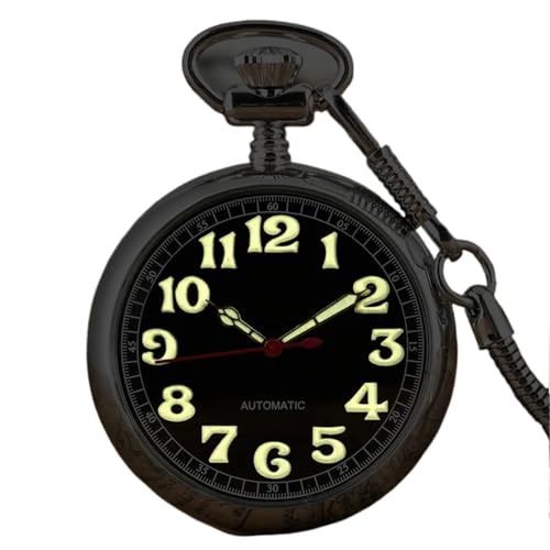 【Chiarezza fosforescente】 Grazie ai numeri arabi e alle lancette luminescenti, il quadrante rimane leggibile anche in condizioni di scarsa illuminazione, unendo l'estetica vintage alla funzionalità pratica, ideale sia for gli avventurieri che for i collezionisti.