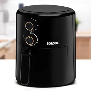 Borosil Best 3.5 L Capacity Air Fryer| 4 in 1 Function | Air Fryer for Bake, Grill, Roast, Reheat etc. | 90% Less Oil | 1450 Watt with 2 Years Warranty