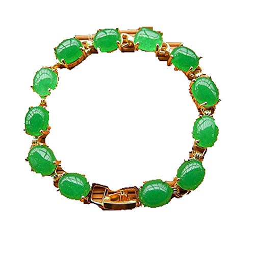 Cheville Glace Gluant émeraude : un bracelet de cheville en jade vert d'exception pour femme