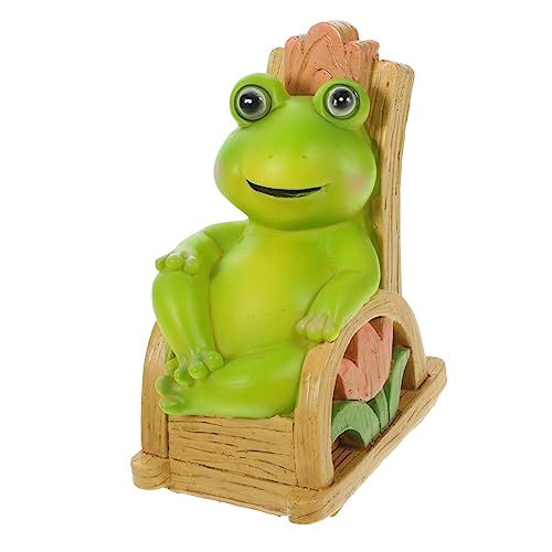 BESPORTBLE Froschfigur Aus Kunstharz Für Außenbereich Gartendeko...