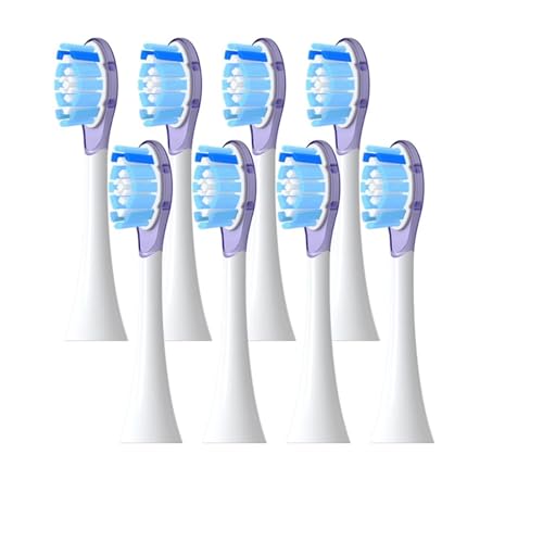 �����p�u���V�w??�b�h�A�݊���������܂��t�B���b�v�X �V���[�YHX6064 HX6930 HX6730�\�j�b�N���u���V�z���m�Y���ɑΉ�(8 purple A3)