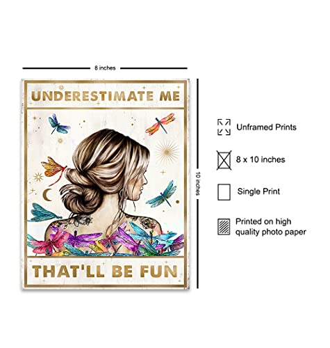 Womens-empowerment-Motivational-poster-Boho-chic-Funny-Saying-for-Wall-Decor-Go-Ahead-Underestimate-Me-Thatll-Be-Fun-Living-room-Dragonfly-Wall-Art-Decor-Teen-Girls-Bedroom-decoration-8×10 Womens empowerment Motivational poster Boho chic Funny Saying for Wall Decor Go Ahead Underestimate Me Thatll Be Fun Living room Dragonfly Wall Art Decor Teen Girls Bedroom decoration 8×10
