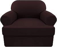 Vista 13 de Funda elástica para sofá con cojín en forma de T, 4 piezas, para sofá con cojín en T, funda de sofá suave, protector de muebles lavable con 3 fundas