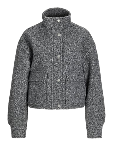 JJXX Jack&Jones Damen JXASTRID Curly Jacket OTW Bomberjacke, Grey Melange, XL
