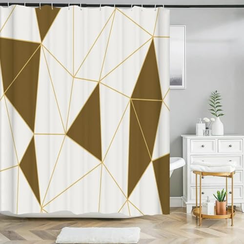 Rideau de douche anti-moisissure et imperméable style marbre moderne 140x100cm