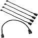Dayree 10.5" 4 Pin PWM Fan Extension Cable Connector Case Braided Sleeved Extending Fan Cables Male to Female Compatible with 4Pin and 3pin Fan Set of 5