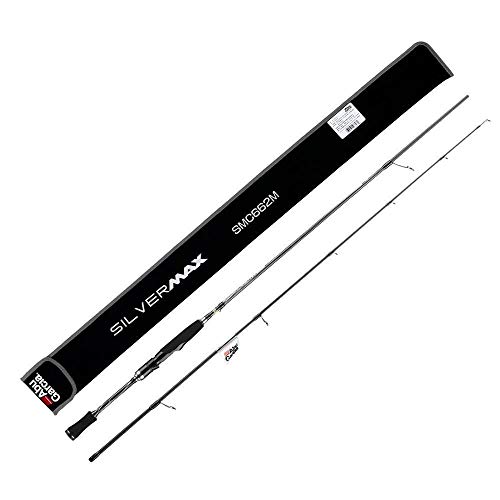 JJIAOJJ Angelrute, Angelausrüstung, Carbon, Spinnrute, 1,98 m, 2,13 m, 2,28 m, 2 Segmente, M-Power, Weitwurfköder…