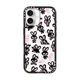 CASETiFY コンパクト iPhone 17 ケース [MagSafe対応/薄型 軽量/耐衝撃] - Black Bunnies - クリア ブラック