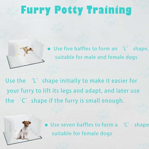 Bencacawinstyle Caixa De Areia Para Cães Com Paredes Altas, Penico Interno Para Cães De Médio A Gran