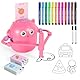 LTFIOON Zeichenroboter Kinder, Roboter Zeichnen für Kinder mit 100 Karten, Magic Drawing Robot Painting Robot, Interaktiver Bildungsschild Roboterspielzeug Lernspielzeug für Jungen Mädchen