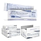 Dynarex Comfort-Foam Tracheostomy Tube Holder - with Soft Foam Tube Padding & Secure Hook & Loop Closure - 2 Piece, Medium, Case of 50