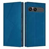 YOLALAHO Sony Xperia 10 VII ケース 手帳型 耐衝撃 カード収納 SO-52F SOG16 カバー 財布型 スタンド機能 高級レザー エクスペリア 10vii スマホケース 全面保護 上質な手触り ストラップホール付き マグネット式 擦り傷防止 かわいい おしゃれ ブルー