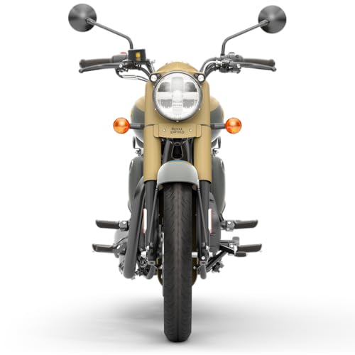 Image of Royal Enfield Classic 350 with Disc & Spoke Wheels Motorcycle (Commando sand) Booking for Ex-Showroom Price