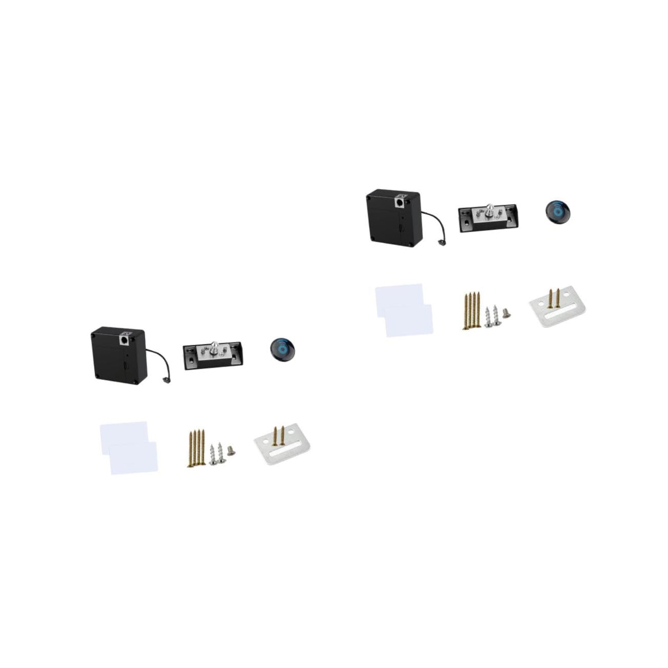 Serrure électronique pour armoires de bureau | Kit de 2 serrures cachées pour meubles