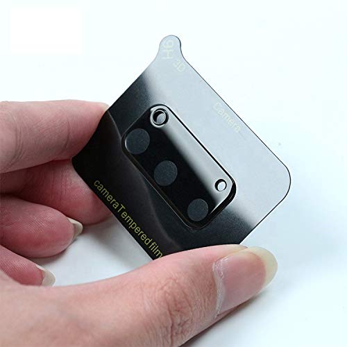 Image of 9H 3D Back Camera Lens Protector Compatible For Oppo F17 Pro [Full Coverage 360 Degree protection Tempered Glass Film Bubble-Free Anti-Scratch Easy Install Ultra-Thin]-(Black)