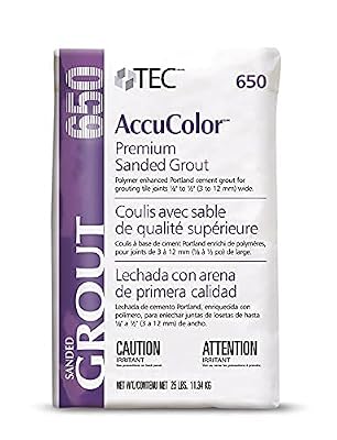 TEC 25LB ACCUCOLOR Premium Sanded Grout (Standard White (25LBS))