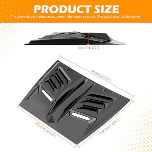 Image of DREAMOTOR Hood Scoops For Cars, Universal Hood Scoop Vents, Automotive Hood Scoops for Trucks Compatible with F150 F250 F350 Dodge Ram 1500 2500 Toyota Tundra GMC Sierra 1500 2500 Jeep Wrangler