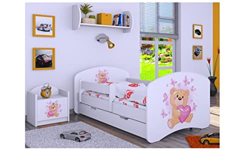 BDW - Lettino per bambini con materasso e