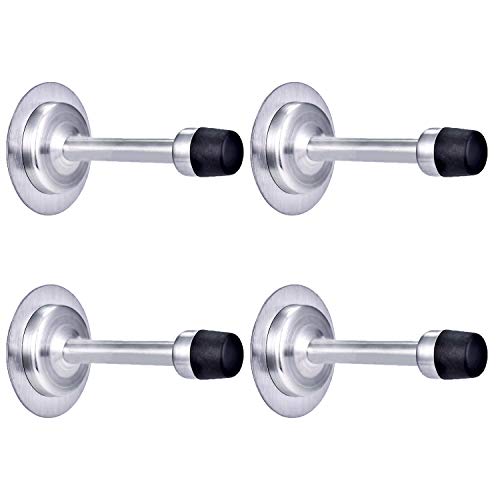 Door Stopper Wall Protector 4 Pack No Drill Door Stopper for Wall Door Stops Sound Dampening Door Bumper