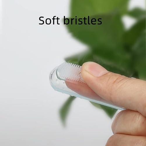 image for YAWALL Dog & Cat Toothbrush Dental Care - 360 Degree Soft Silicone, Pe