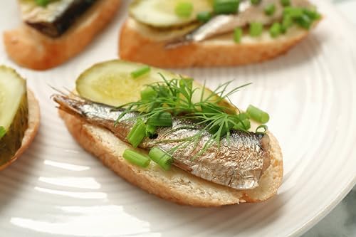 Image of Grilled Catch Smoked Brisling Sardines in Oil - Riga Sprats, Large 8.45 oz