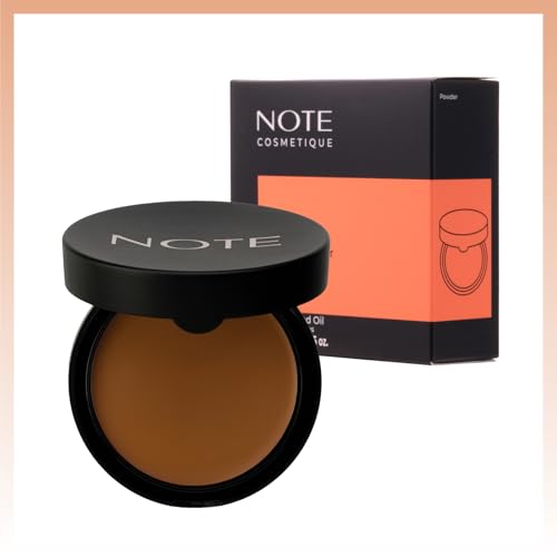 Image of Note Cosmetique Luminous Silk Compact Powder - Medium Buildable Coverage - Weightless Setting Powder Foundation - 06 Dark Honey - 0.4 oz