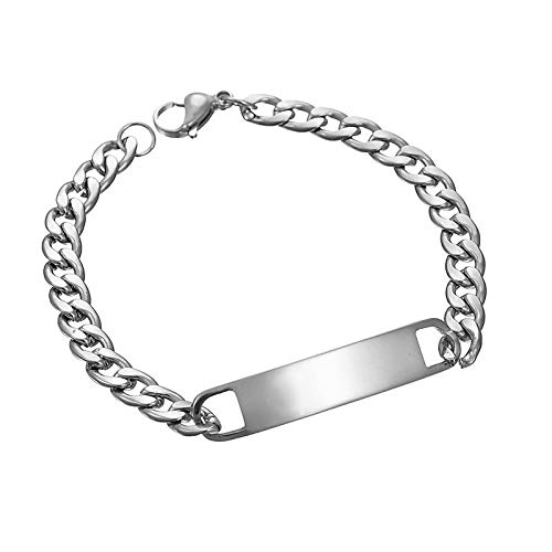Yellow Chimes Bracelet for Men Stainless Steel Silver Chain Tag Bracelet for Men and Boys (B08GLJRRZM) Amazon Price History, Amazon Price Tracker