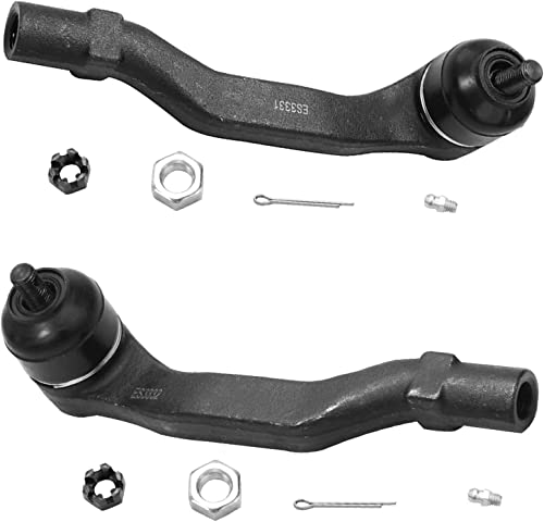 Image of Detroit Axle - 10pc Front End Suspension Kit for 1994-2001 Acura Integra 1992-1995 Honda Civic 1993-1997 Civic Del Sol, Lower Control Arms Ball Joints Outer Tie Rods Sway Bar Links Replacement
