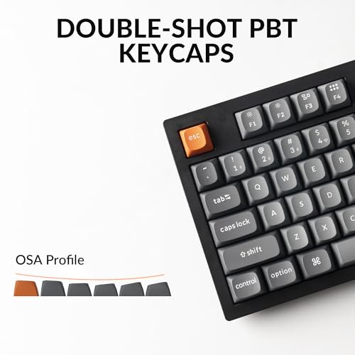 Image of Keychron K10 Max Wireless Custom Mechanical Keyboard, QMK 2.4 GHz Bluetooth Full-Size with Hot-swappable Keychron Super Red Switch Compatible with Mac Windows Linux (RGB Backlit)