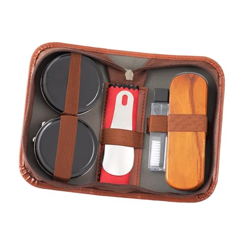 Kit de cirage pour chaussures en cuir avec chausse-pied inclus