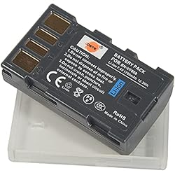 DSTE Repuesto Batería para JVC BN-VF808U GZ-MG130 GZ-MG131 GZ-MG132 GZ-MG133 GZ-MG134 GZ-MG135 GZ-MG148 GZ-MG150 GZ-MG155 GZ-MG175 GZ-MG177 GZ-MG255 GZ-MG275 GZ-MG575 GZ-HD7 GR-D720 GR-D725