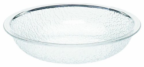 Cambro Psb6 18.8-Quart Capacity 6-Inch Id Camwear Clear Polycarbonate Round Pebbled Bowl (Case Of 12) #TOP11