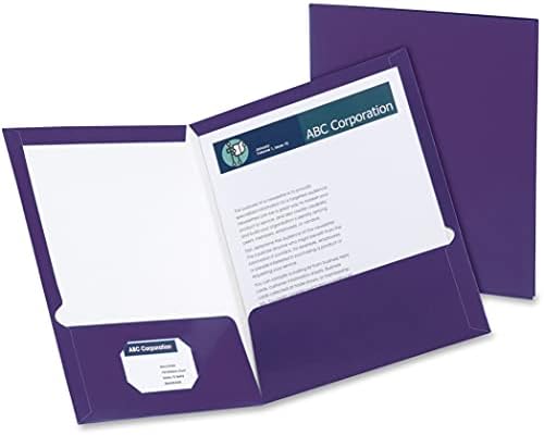 Oxford 51726EE Çift Cepli Dosya Klasörü, Lamine, Mektup Şeklinde, 100 Yaprak için, 25 Adet