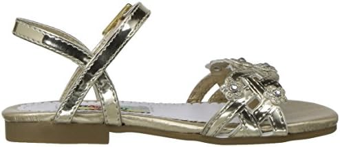 Rachel Shoes Girl's Lil Julianne Flat, Gold/Metallic, 5 M US Toddler Review | Image 5