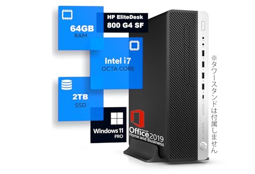 yςݕiz HP Pro Desk 800 G4 SFF Intel 攪Core i7/ RAM:DDR4 64GB/SSD:2TB/ É/4K HDRΉ/DP/KOfficet/Win11 Pro/WIFIEBluetoot