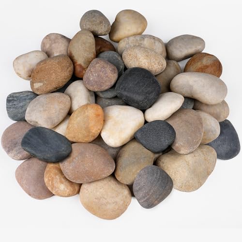 Rahato 20 lbs Rocks for Outdoor Landscaping, 2"-3" Aquarium Rocks